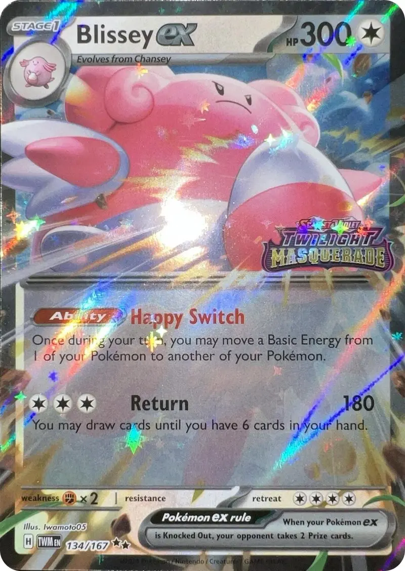 Blissey Ex (134/167) (Cosmos Holo) [Scarlet & Violet: Twilight Masquerade] 1