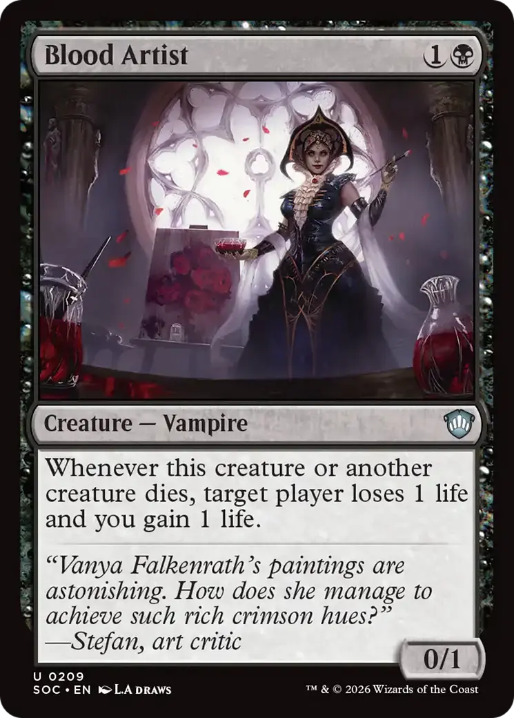Blood Artist [Secrets Of Strixhaven Commander] 1