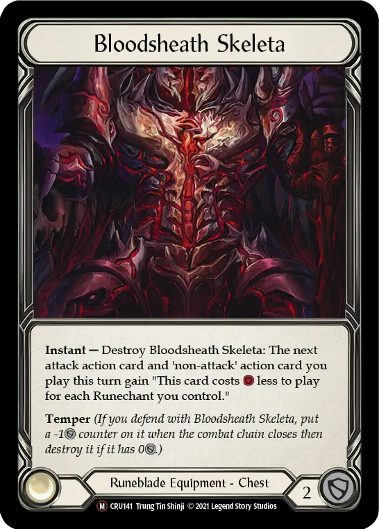 Bloodsheath Skeleta (Rainbow Foil) [Cru141-Rf] Unlimited Rainbow Foil 1