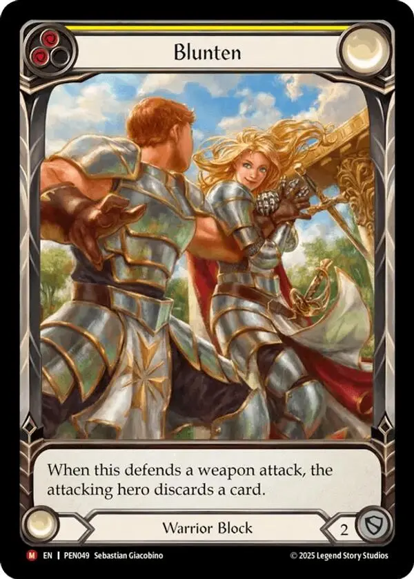 Blunten (Yellow) (Extended Art) [Pen049] (Compendium Of Rathe)  Rainbow Foil 1