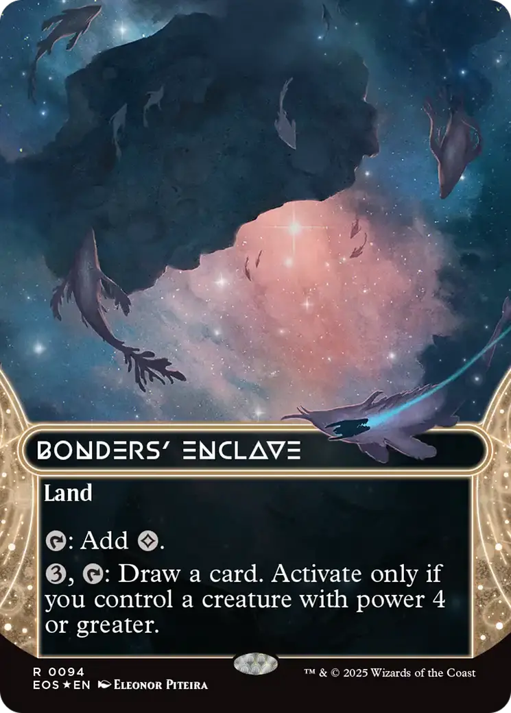 Bonders' Enclave (0094) (Borderless) (Galaxy Foil) [Edge Of Eternities: Stellar Sights] 1