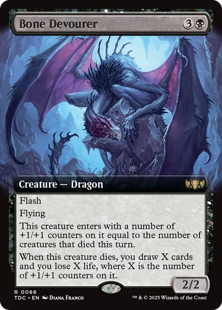Bone Devourer (Extended Art) [Tarkir: Dragonstorm Commander] 1