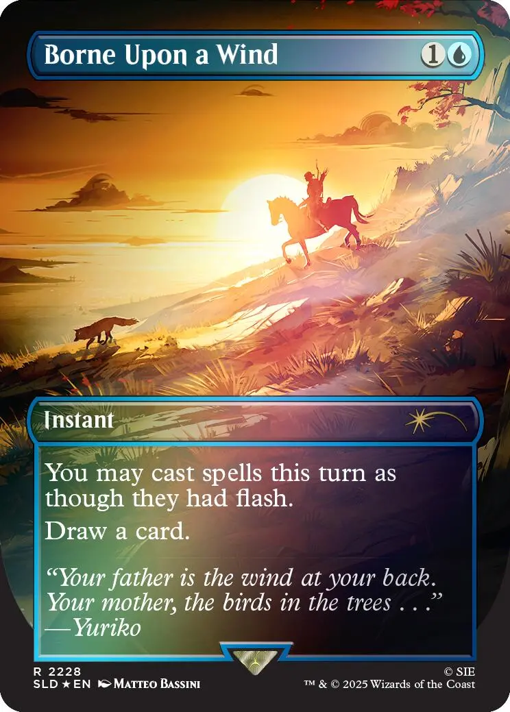 Borne Upon A Wind (Rainbow Foil) [Secret Lair Drop Series] 1