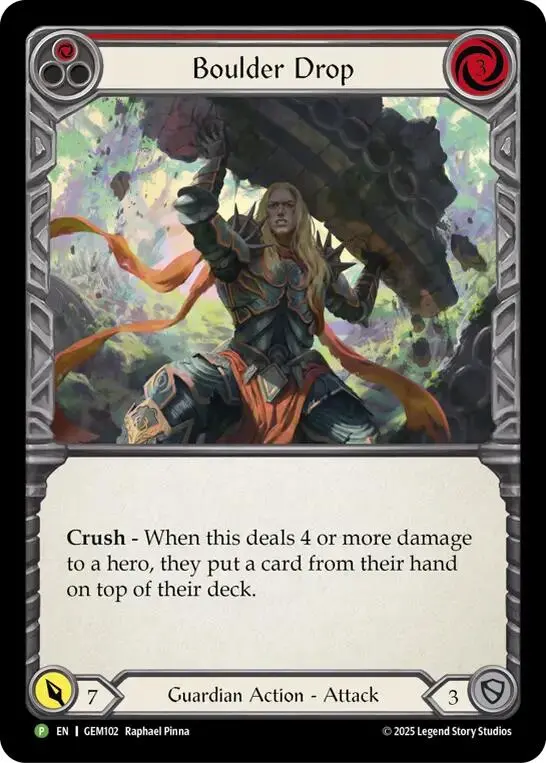 Boulder Drop [Gem102] (Gem Pack 3)  Rainbow Foil 1