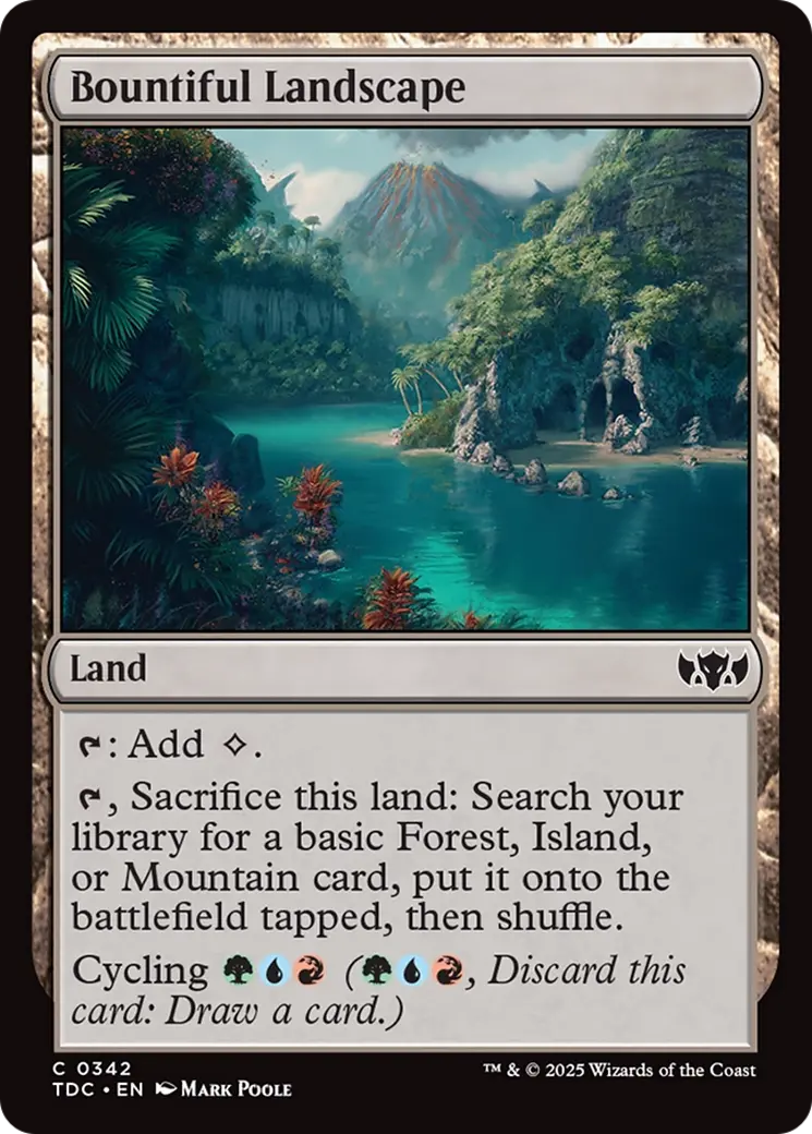 Bountiful Landscape [Tarkir: Dragonstorm Commander] 1