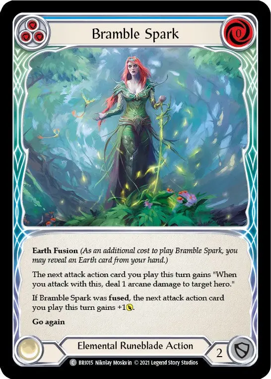 Bramble Spark (Blue) [Bri015] (Tales Of Aria Briar Blitz Deck)  1St Edition Normal 1