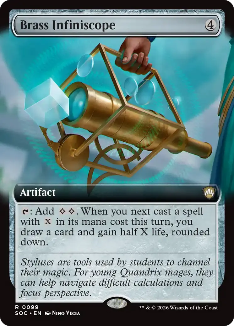 Brass Infiniscope (Extended Art) [Secrets Of Strixhaven Commander] 1
