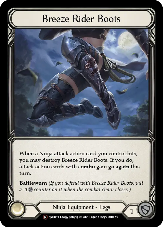 Breeze Rider Boots (Rainbow Foil) [Cru053-Rf] Unlimited Rainbow Foil 1