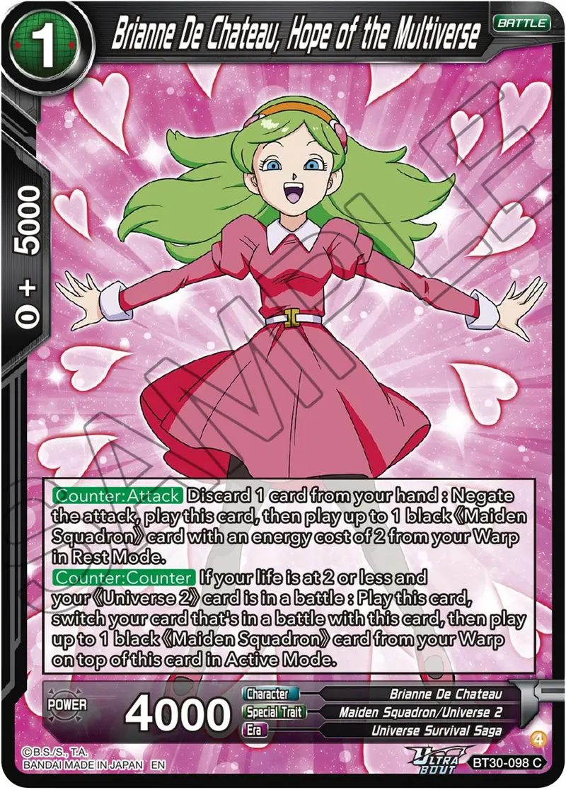 Brianne De Chateau, Hope Of The Multiverse (Bt30-098) [Three Glorious Fighters] 1
