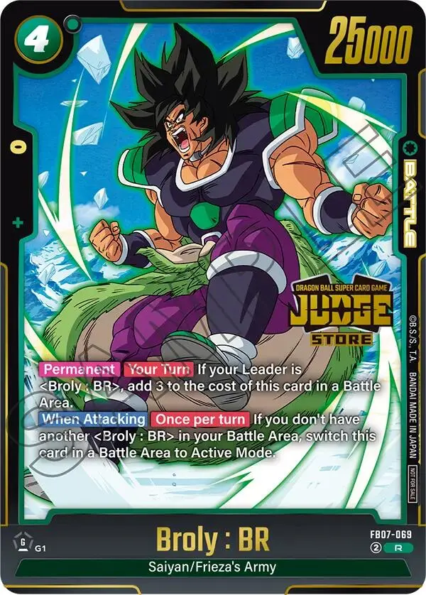 Broly : Br (Judge Pack (Store Judge) 05) [Fusion World Tournament Cards] 1