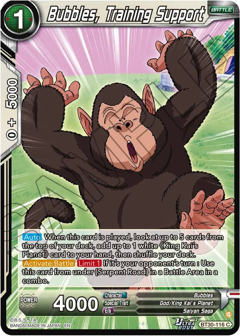 Bubbles, Training Support (Bt30-116) [Three Glorious Fighters] 1