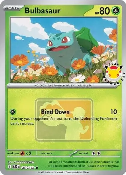 Bulbasaur (001/132) (Pokemon Day 2026) [Miscellaneous Cards] 1