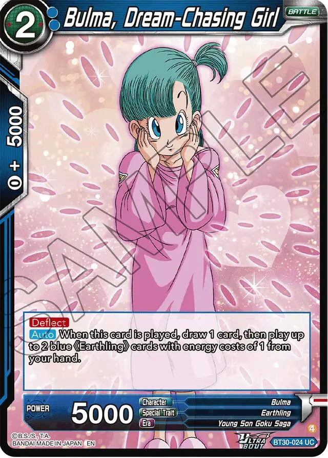 Bulma, Dream-Chasing Girl (Bt30-024) [Three Glorious Fighters] 1