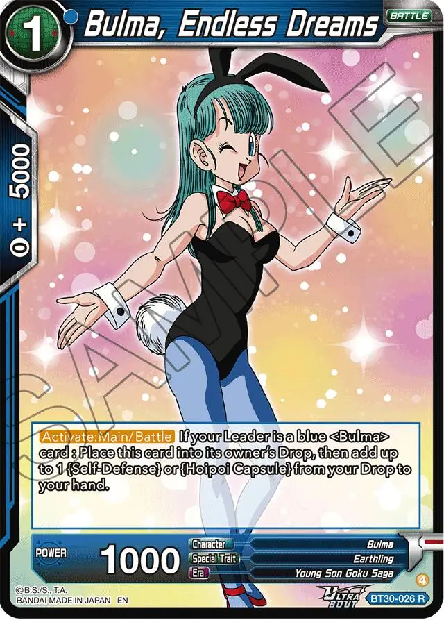 Bulma, Endless Dreams (Bt30-026) [Three Glorious Fighters] 1