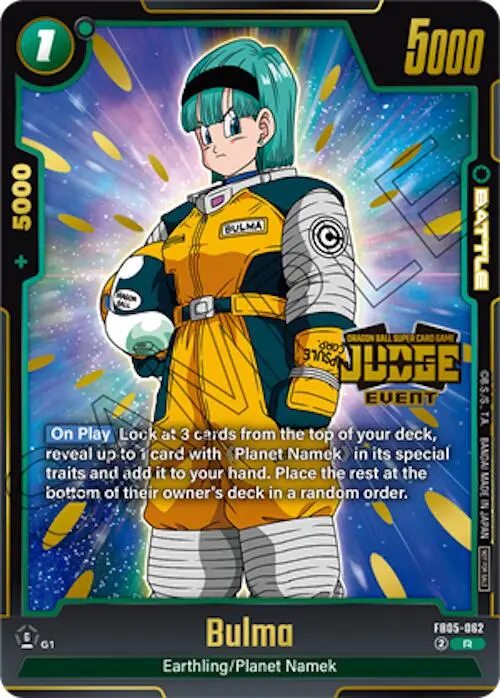 Bulma (Judge Pack 04 - Event) [Fusion World Tournament Cards] 1