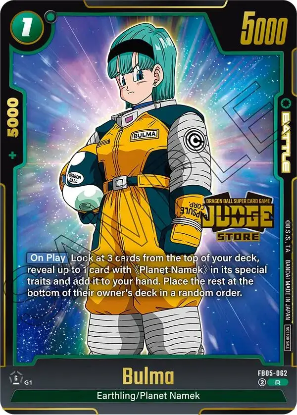 Bulma (Judge Pack 04 - Store Judge) [Fusion World Tournament Cards] 1
