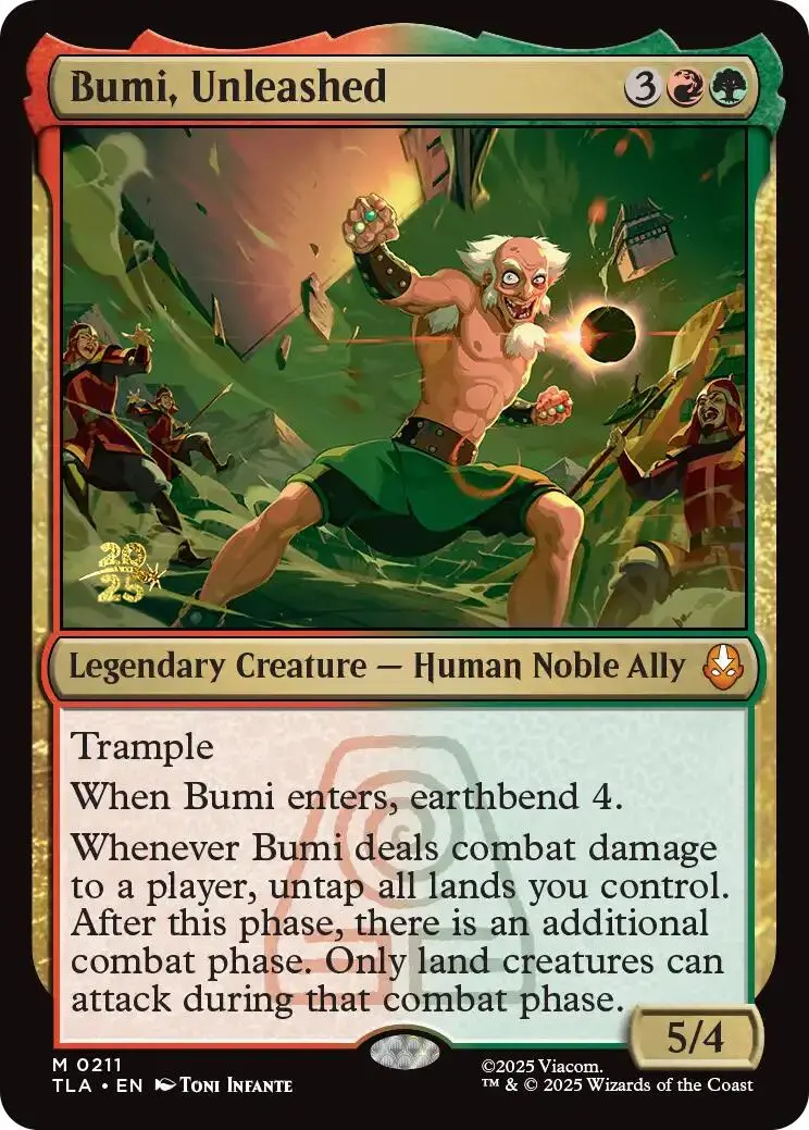 Bumi, Unleashed [Avatar: The Last Airbender Prerelease Cards] 1