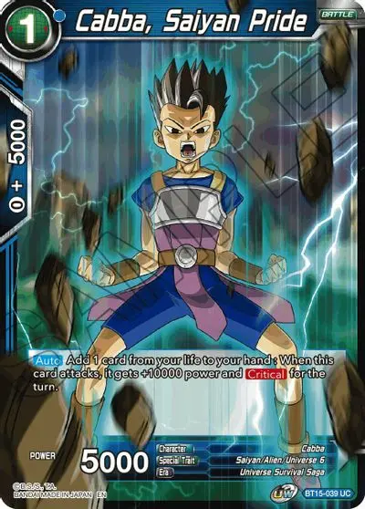Cabba, Saiyan Pride [Bt15-039] 1