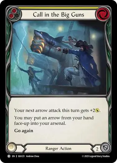 Call In The Big Guns (Yellow) [Sea121] (High Seas)  Rainbow Foil 1