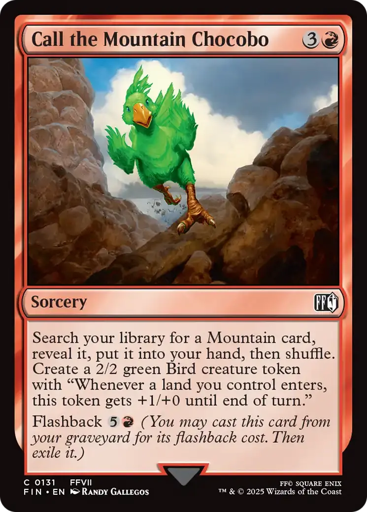 Call The Mountain Chocobo [Final Fantasy] 1