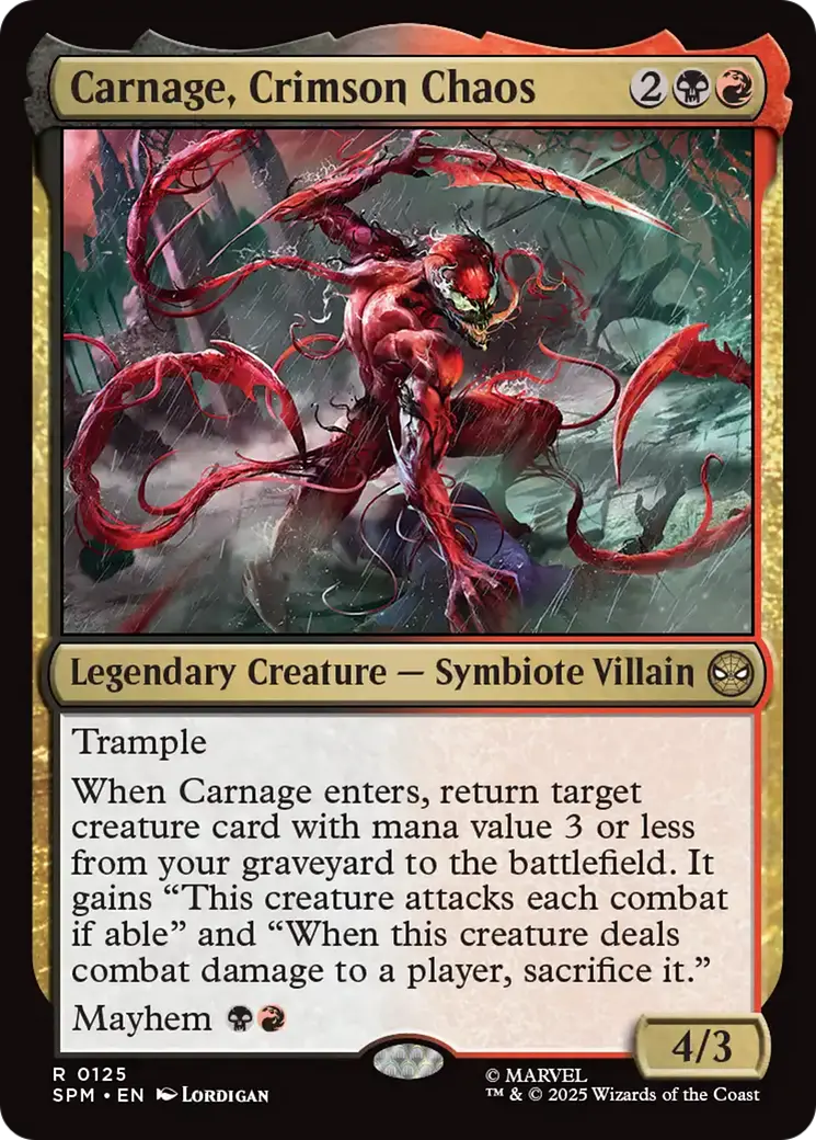 Carnage, Crimson Chaos [Marvel's Spider-Man] 1
