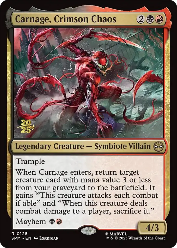 Carnage, Crimson Chaos [Marvel's Spider-Man Prerelease Promos] 1