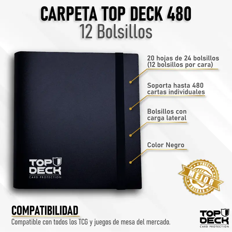 Carpeta Topdeck 12 Bolsillos Plastico 1