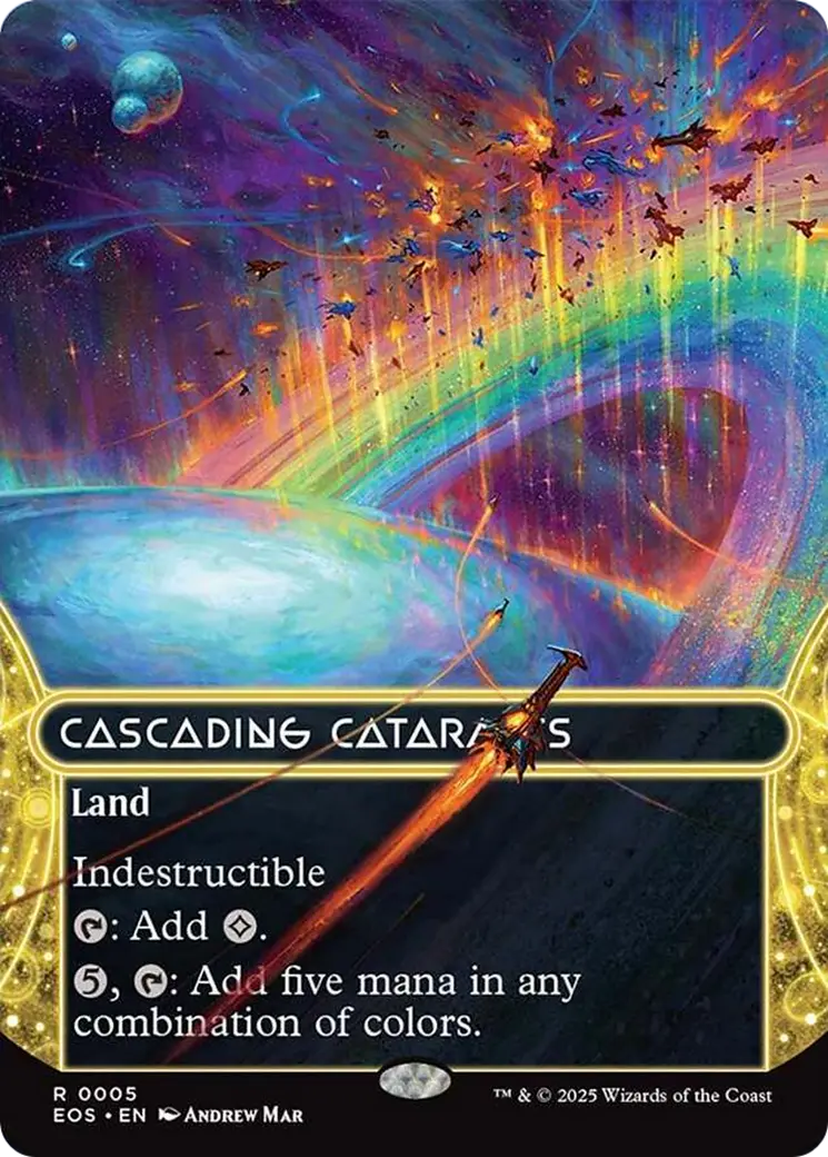 Cascading Cataracts (0005) (Borderless) [Edge Of Eternities: Stellar Sights] 1