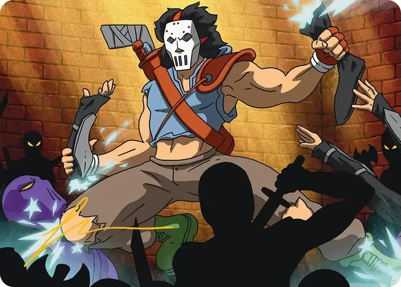 Casey Jones, Vigilante Art Card (Gold-Stamped Signature) [Teenage Mutant Ninja Turtles Art Series] 1