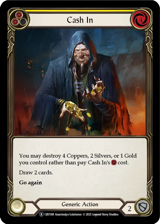Cash In (Rainbow Foil) [Cru188-Rf] Unlimited Rainbow Foil 1