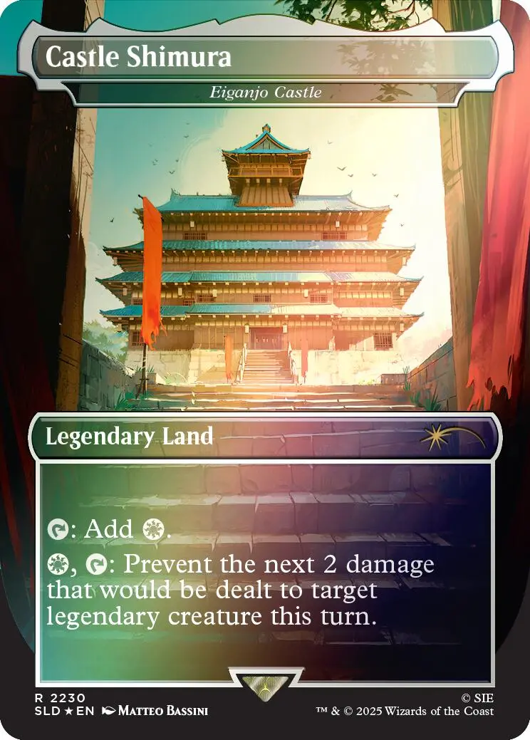 Castle Shimura - Eiganjo Castle (Rainbow Foil) [Secret Lair Drop Series] 1