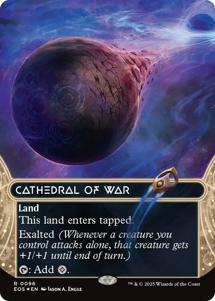 Cathedral Of War (0096) (Borderless) (Galaxy Foil) [Edge Of Eternities: Stellar Sights] 1