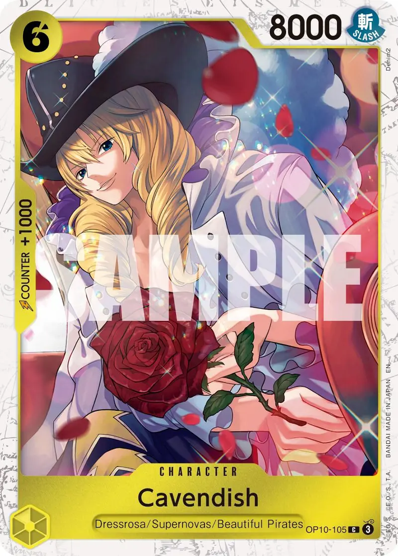 Cavendish (Op10-105) (Pirate Foil) [Premium Booster -The Best- Vol. 2] 1