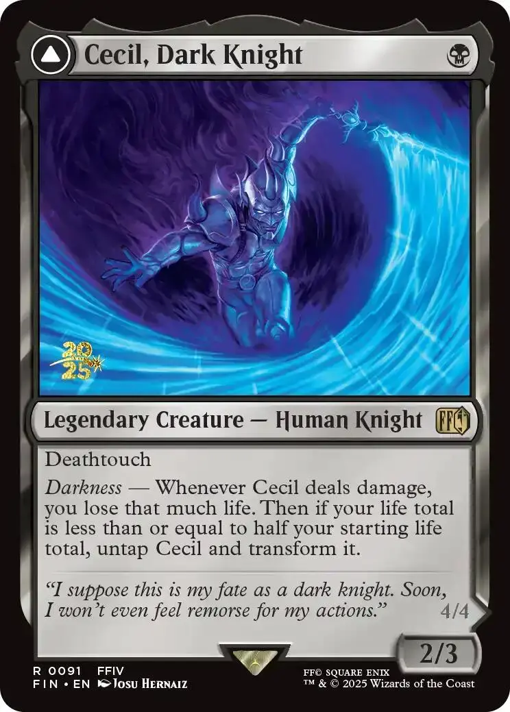 Cecil, Dark Knight [Final Fantasy Prerelease Promo] 1