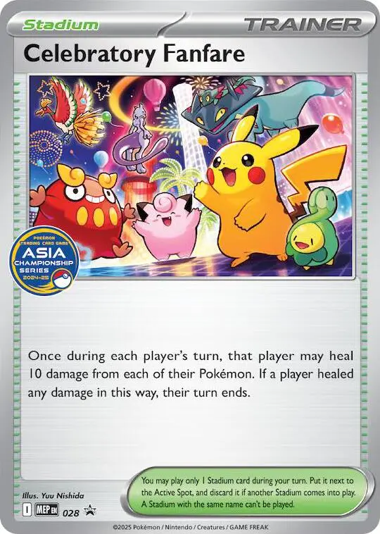 Celebratory Fanfare (028) (Asia Championship Series 24-25) [Mega Evolution Promo] 1