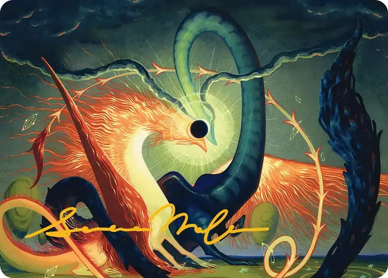 Celestial Reunion Art Card (42/54) (Gold-Stamped Signature) [Lorwyn Eclipsed Art Series] 1