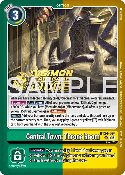 Central Town: Throne Room [Bt24-094] (Judge Pack 9) [Time Stranger] 1