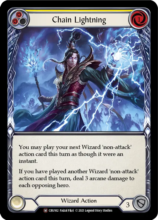 Chain Lightning (Rainbow Foil) [Cru162-Rf] Unlimited Rainbow Foil 1