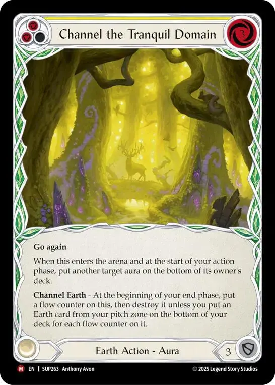 Channel The Tranquil Domain (Extended Art Cold Foil) [Sup263] (Super Slam)  Cold Foil 1