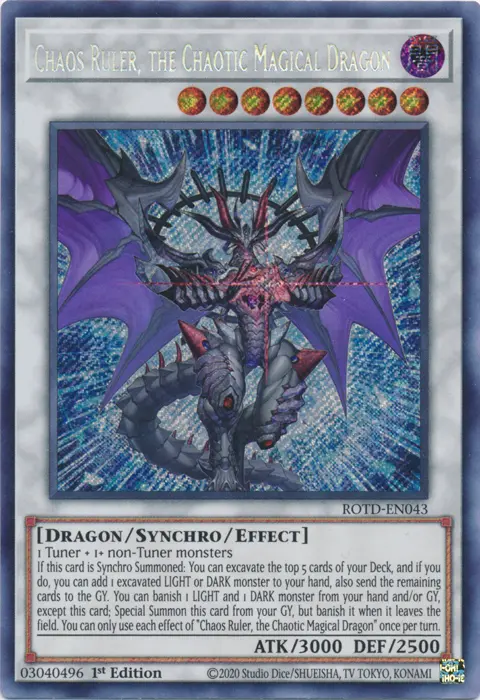 Chaos Ruler, The Chaotic Magical Dragon [Rotd-En043] Secret Rare 1