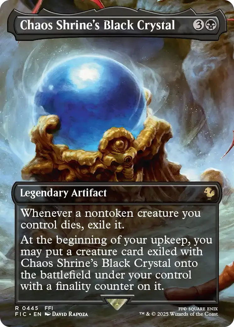 Chaos Shrine's Black Crystal (Borderless) [Final Fantasy Commander] 1