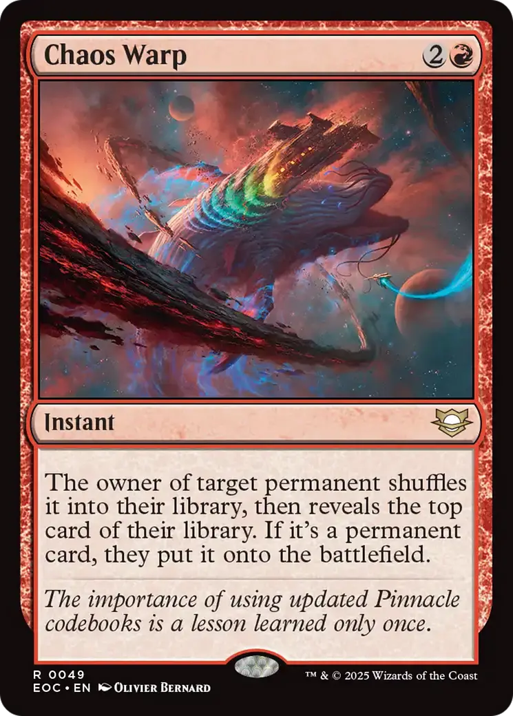Chaos Warp [Edge Of Eternities Commander] 1