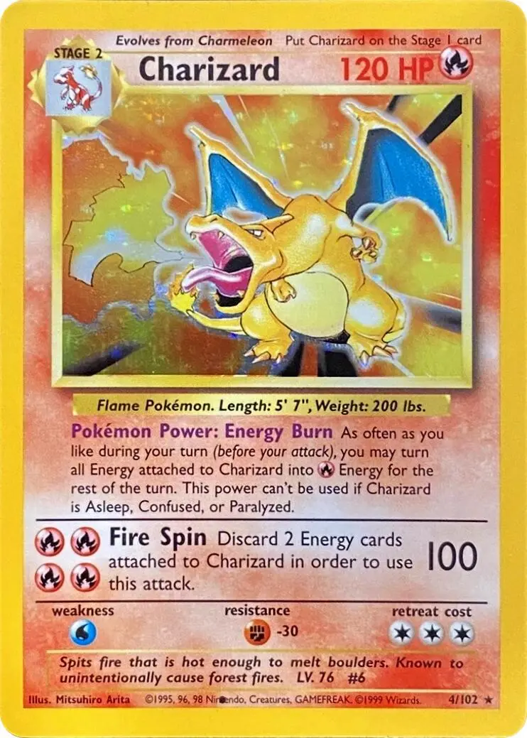 Charizard (004/102) (Black Dot Error) [Base Set 2] 1