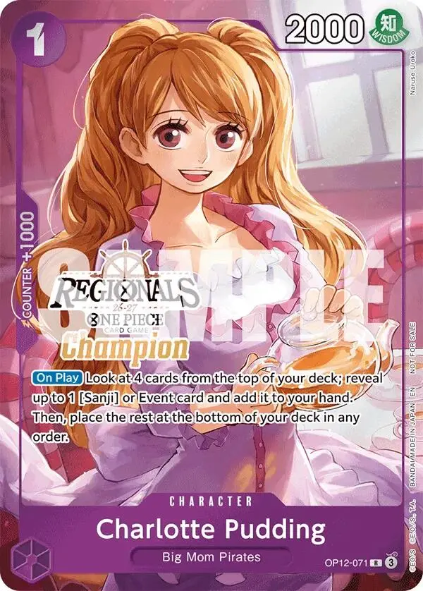 Charlotte Pudding (Regionals Champion Card Set 26-27) [One Piece Promotion Cards] 1