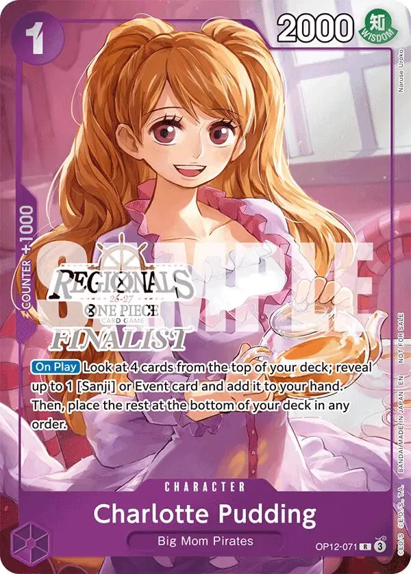 Charlotte Pudding (Regionals Finalist Card Set 26-27) [One Piece Promotion Cards] 1