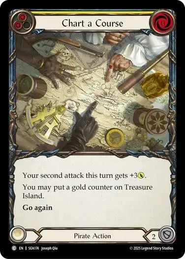 Chart A Course (Yellow) [Sea174] (High Seas)  Rainbow Foil 1
