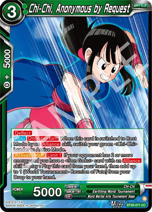 Chi-Chi, Anonymous By Request (Bt28-071) [Prismatic Clash] 1