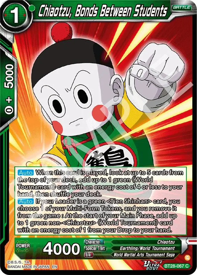 Chiaotzu, Bonds Between Students (Bt28-067) [Prismatic Clash] 1