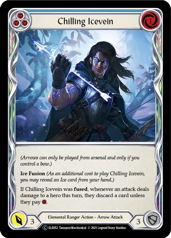 Chilling Icevein (Blue) [U-Ele052] Unlimited Rainbow Foil 1