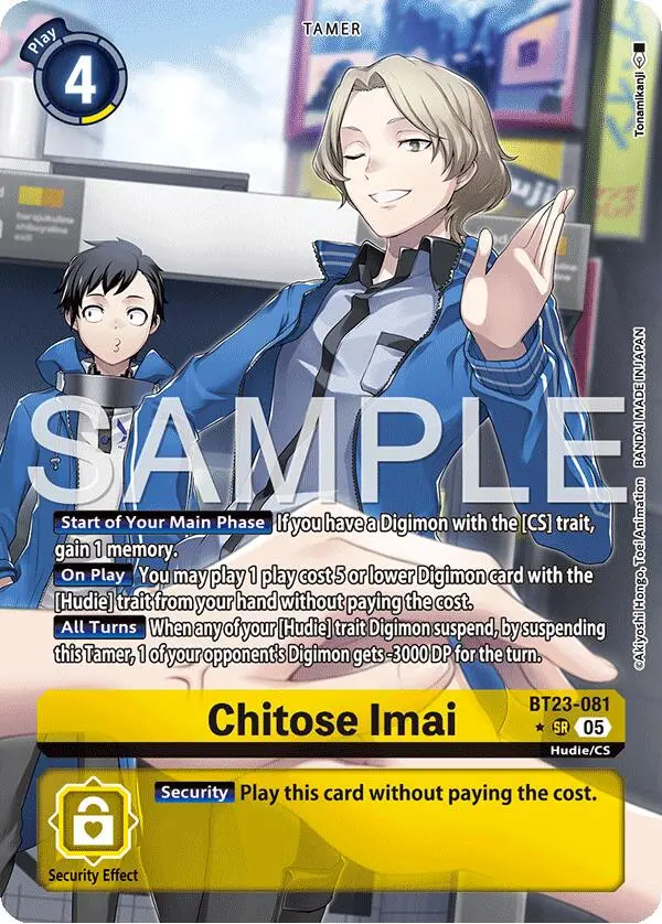 Chitose Imai [Bt23-081] (Alternate Art) [Hackers' Slumber] 1